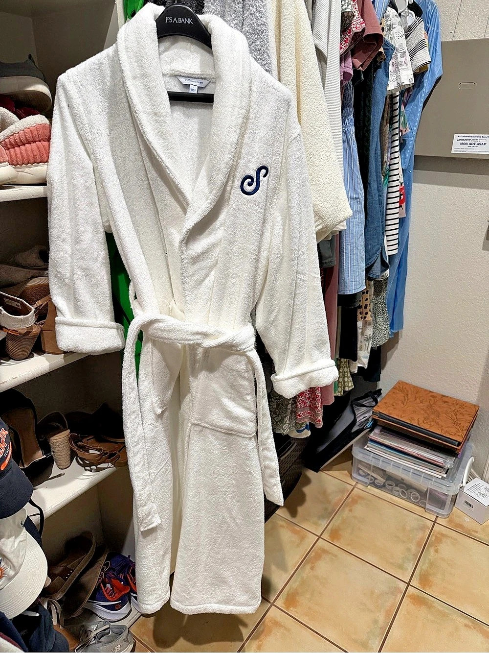 The Company Store Company Cotton Women'Small Short Robe White Small